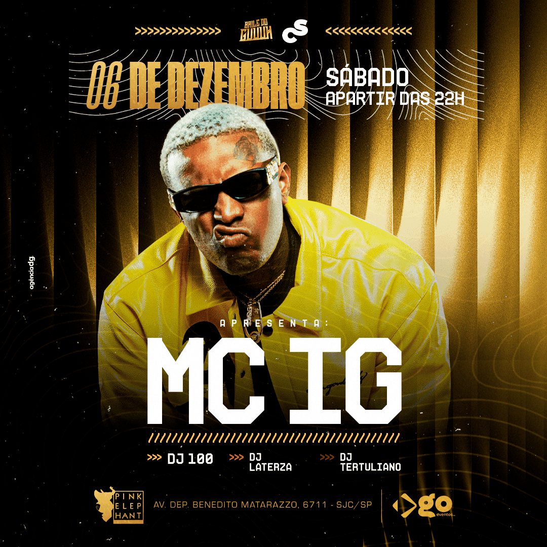 MC IG na Pink Elephant! Evento Logo