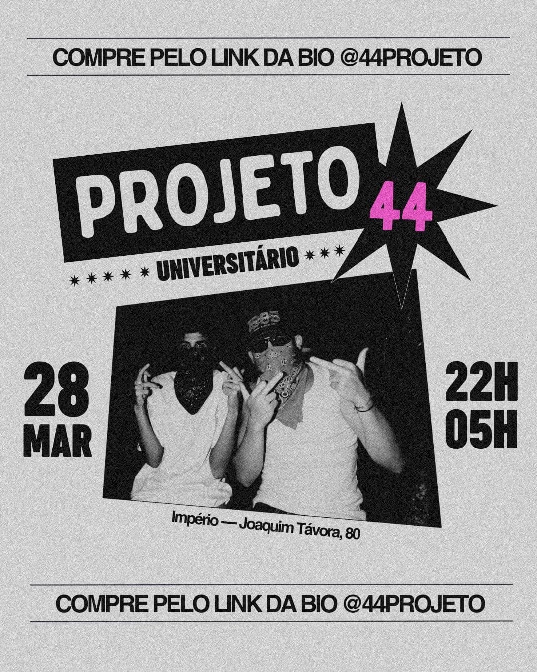 PROJETO 44 - UNIVERSITÁRIO  Evento Logo