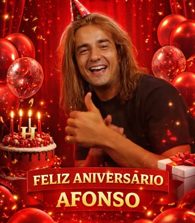 BAILE DO H 29° EDIÇÃO | AFONSO CARAVAGGIO FAZ 22 ANOS  Banner