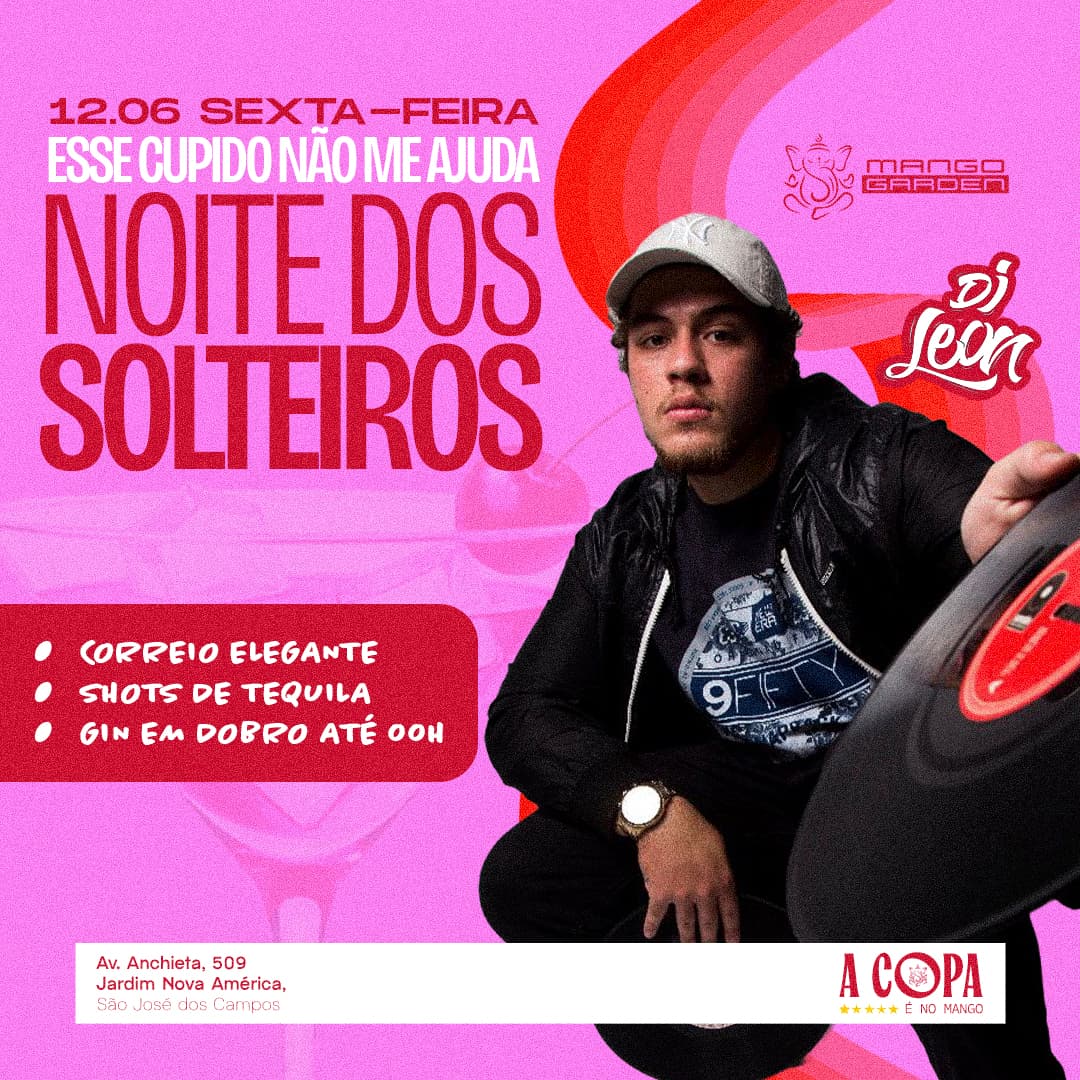 NOITE DOS SOLTEIROS - MANGO GARDEN Banner