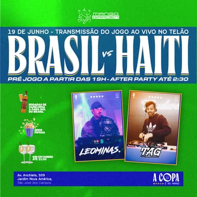 BRASIL x HAITI - A COPA É NO MANGO! Banner
