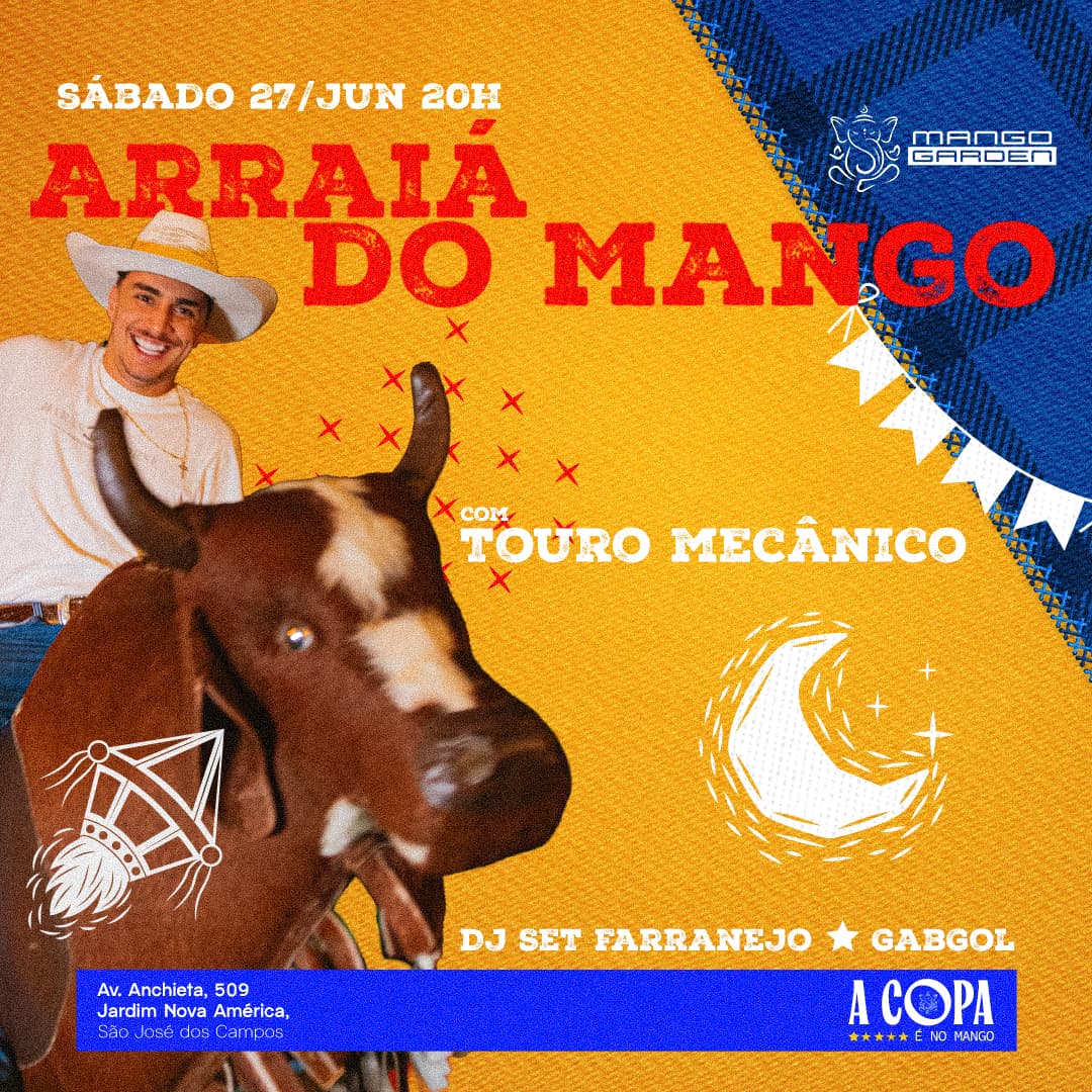 SÁBADO COM ARRAIA DO MANGO  Banner