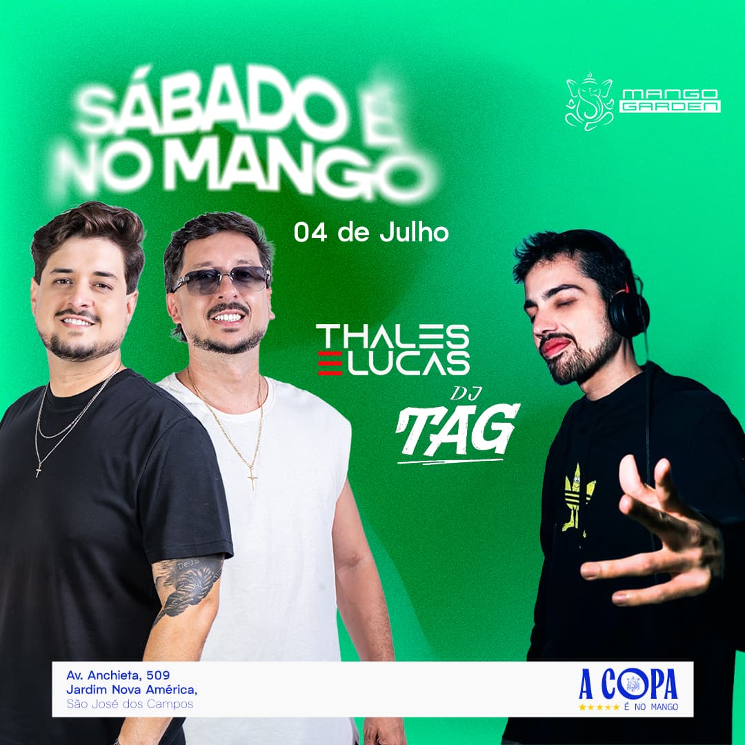 SÁBADO É NO MANGO Evento Logo