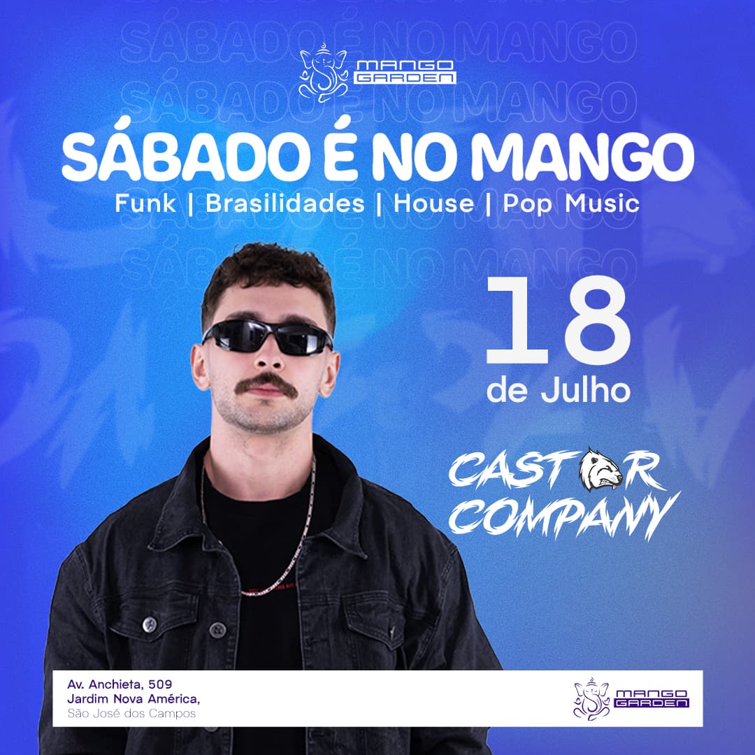SÁBADO É NO MANGO -  O MELHOR SÁBADO DE SJC Banner