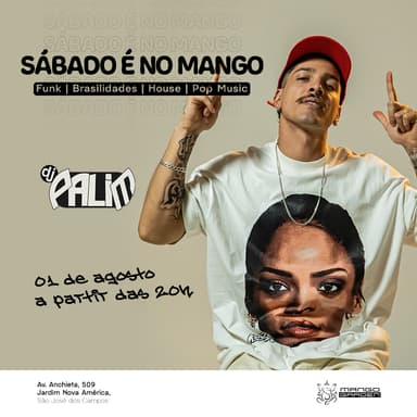 SÁBADO É NO MANGO - DJ PALIM Banner