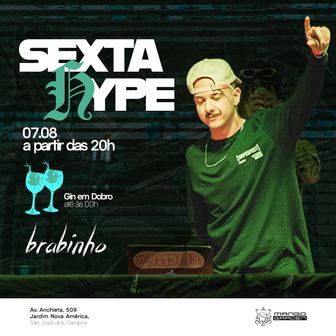 SEXTA HYPE COM DJ BRABINHO Evento Logo
