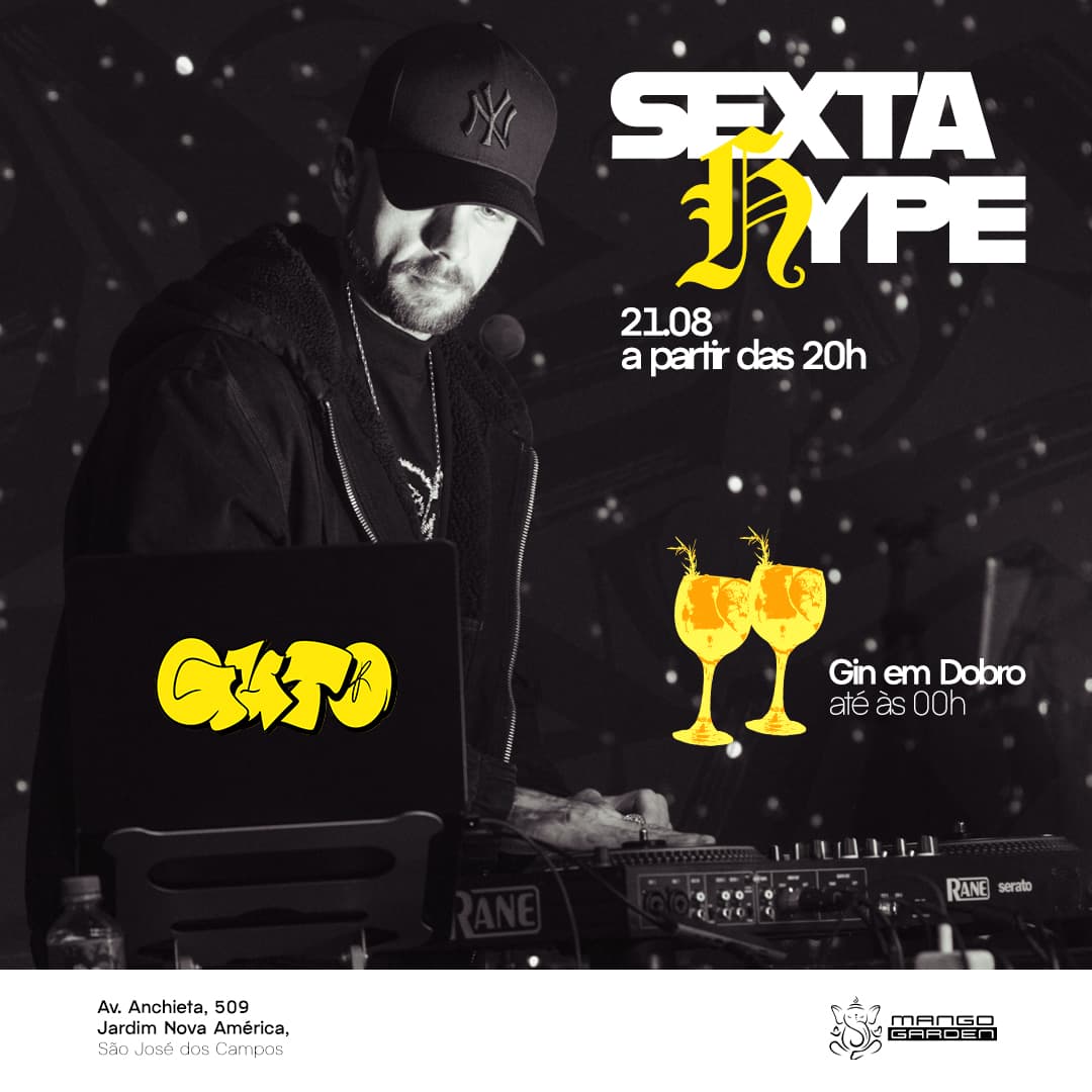 SEXTA HYPE - DJ GUTO Evento Logo