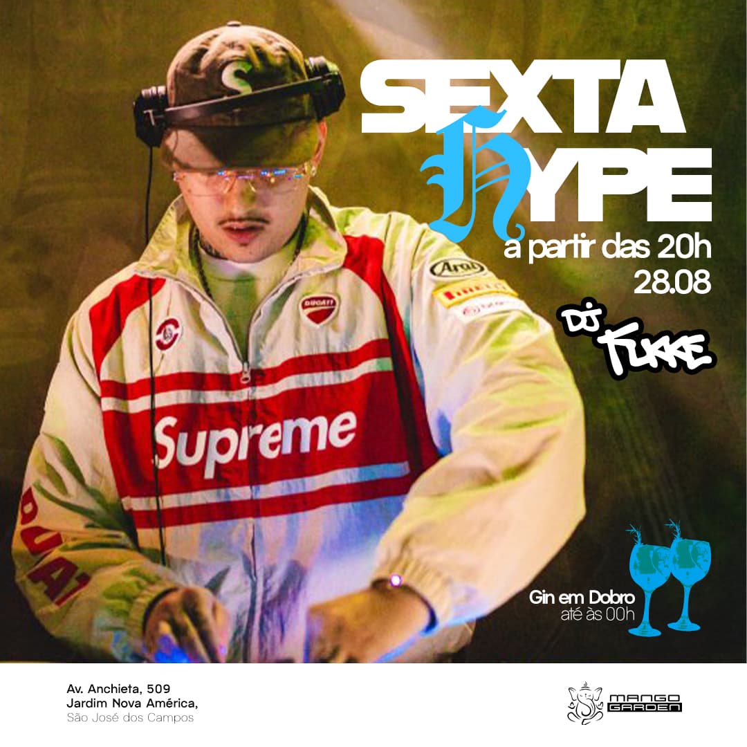 SEXTA HYPE COM DJ FUKKE E GIN EM DOBRO Evento Logo