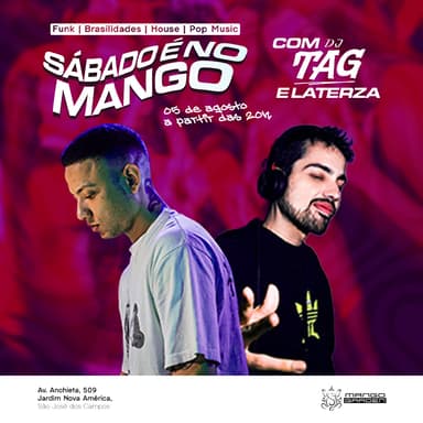 SÁBADO? É NO MANGO, LÓGICO! Banner