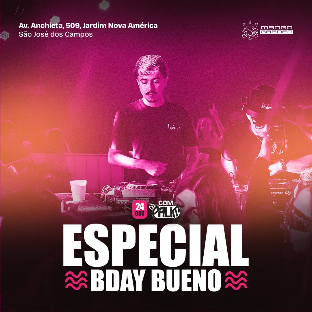 SÁBADO É NO MANGO - BDAY BUENO Banner