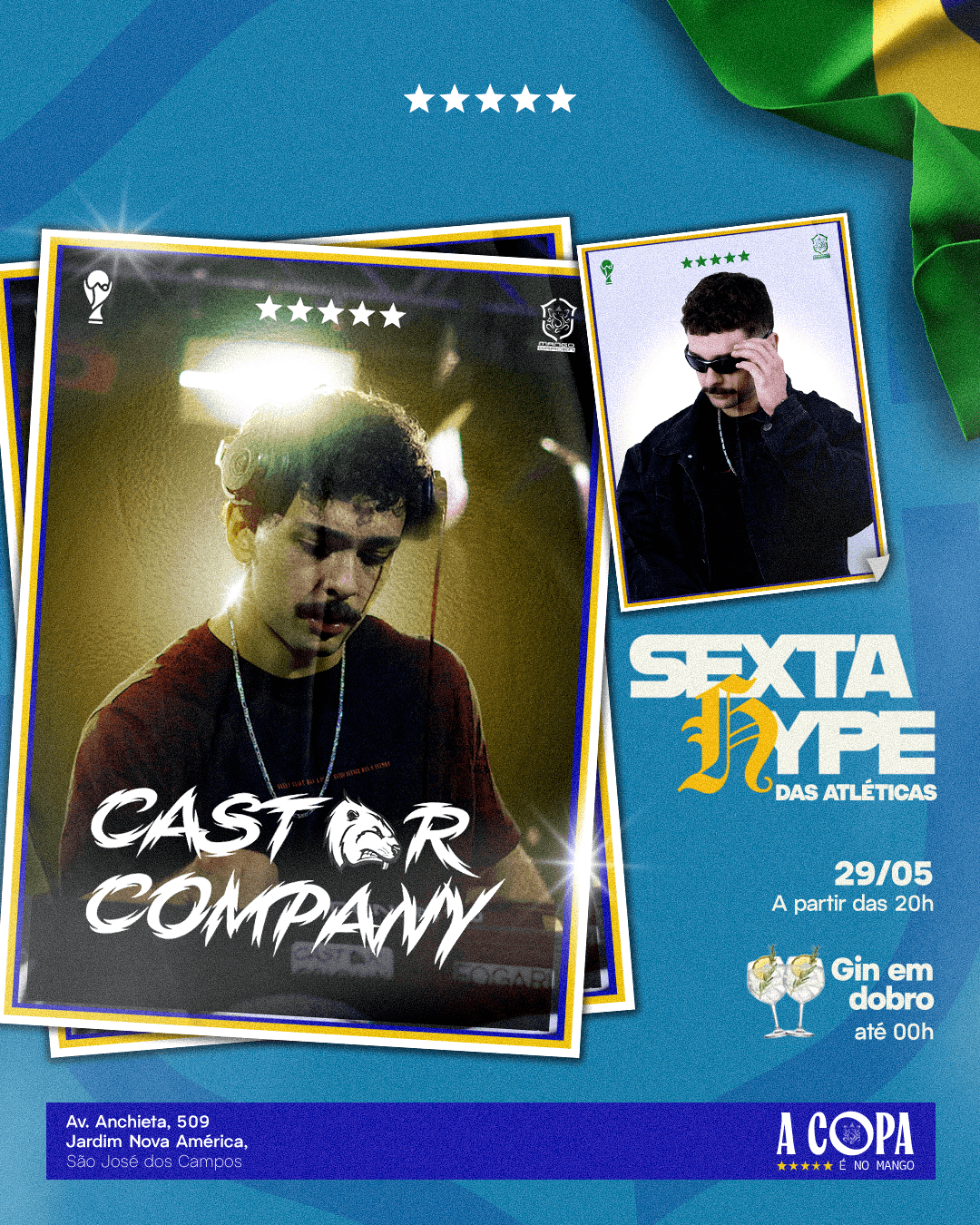 SEXTA HYPE DAS ATLÉTICAS Evento Logo